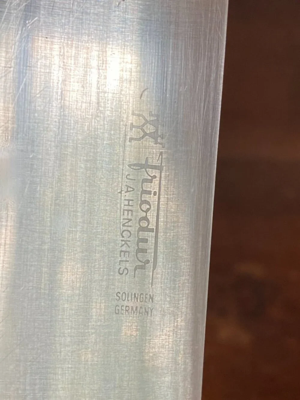 Vintage German ZWILLING J.A. Henckels 9” Chef Knife FRIODUR Serrated Bread